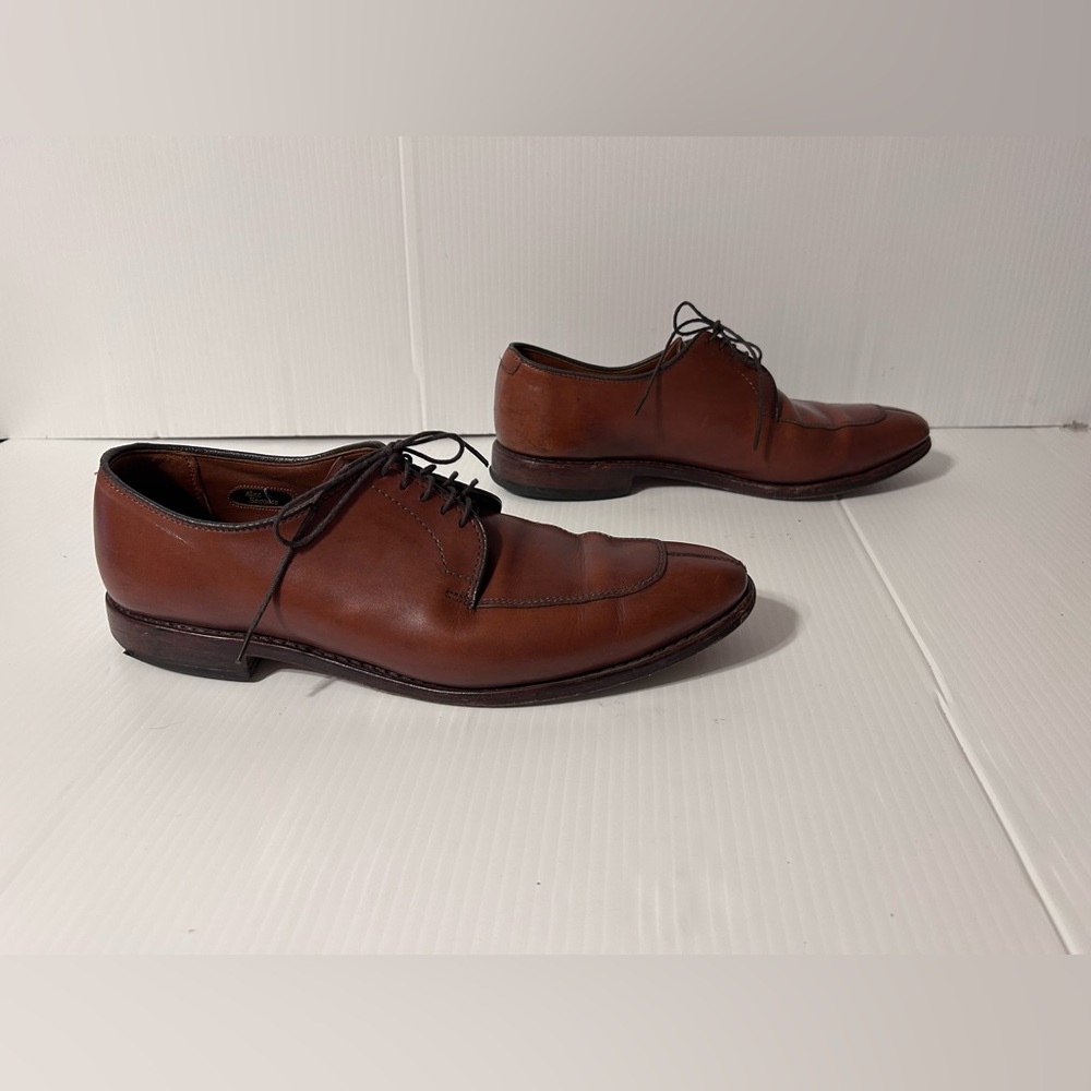 Allen Edmonds Delray oxford split toe brown dress shoe men size 9.5